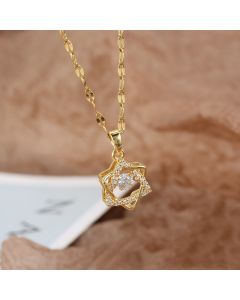 New Smart Six-pointed Star Pendant 18K Titanium Steel Ornament