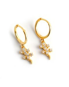 Gecko s925 sterling silver ear buckle earrings earrings