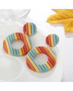 Creative Soft Clay Earrings Women