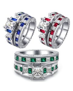 Square Beccarite Fashion Women's Wear Couple Ring Ornament