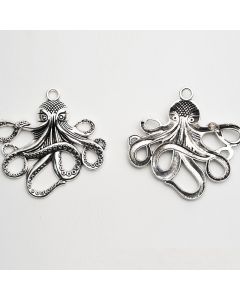 Diy Retro Zinc Alloy Accessories Accessories Marine Animal Single Hanger Octopus Pendant