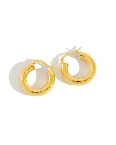 Metal ring clasp Earrings