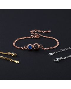Simplified Twelve Birthday Stone Projection Bracelet
