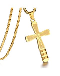 European And American New Creative Personality Baseball Cross Necklace