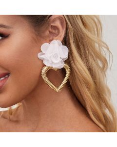Flower Temperament Exaggerated Earrings