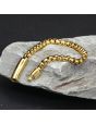 Titanium Steel Men's Stainless Steel Pearl Bracelet