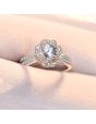 Six Prongs And One Carat Bouquet Moissanite Ring Women