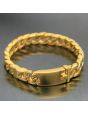 European And American Thick Chain Dracelet Men''s Korean Fashion Fashion Student Titanium Steel Dracelet Men''s Gold Domineering Not Fade Accessories