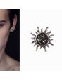 Sun Natural Crystal Cluster Earrings Men And Women 925 Silver