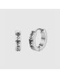 Men's Metal Stud Earrings Personality Single Roman Numerals