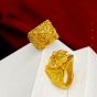 Gold-plated men's three-dimensional dragon sand gold ring