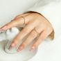 Niche Design Zircon Sterling Silver Ring