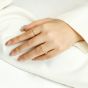Niche Design Zircon Sterling Silver Ring