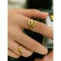 European and American Brass Gold-Plated Ring Women's