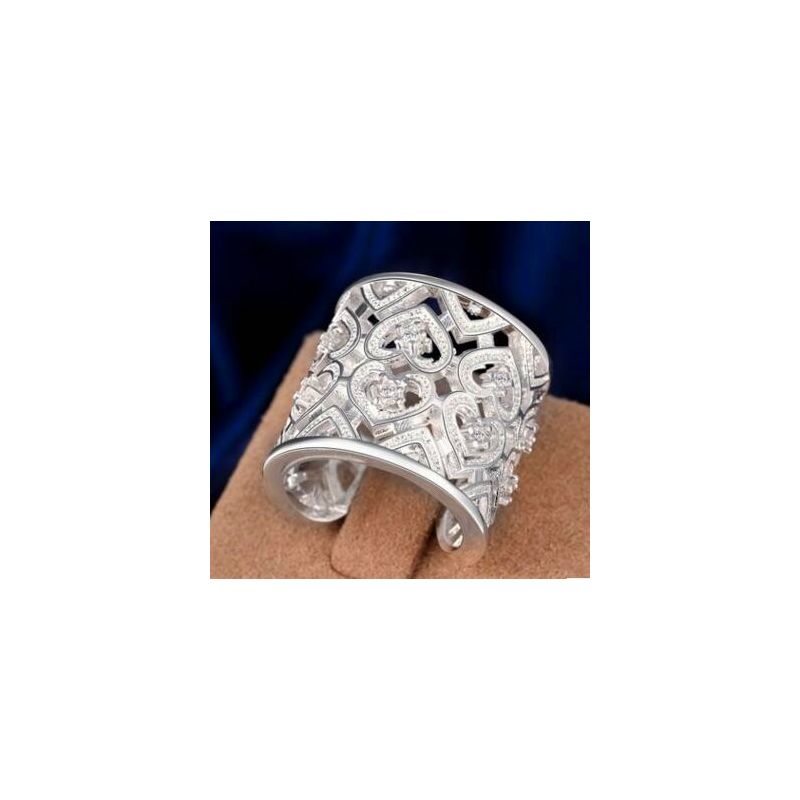 Fashion Silver Openwork Pattern Ring